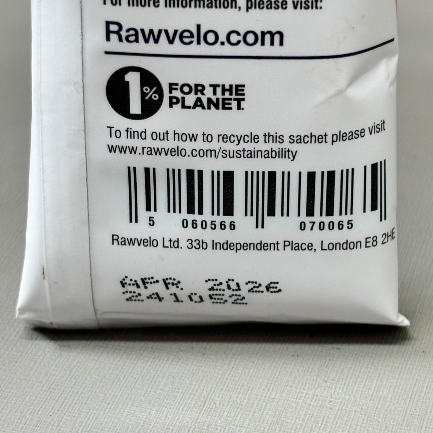 RAWVELO (12 Pack) Energy Gels All Natural Blueberry & Hibiscus Cycling Hiking Running 04/26